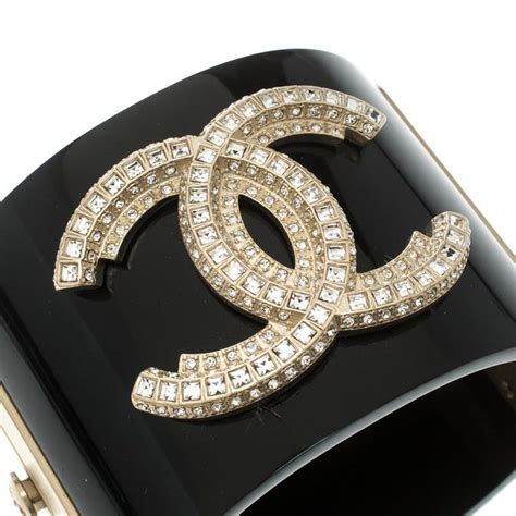 chanel resin cuff|chanel cuff jewelry.